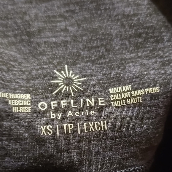 New Offline By Aerie Heathered Gray Hugger Leggings Size XS - Picture 2 of 6